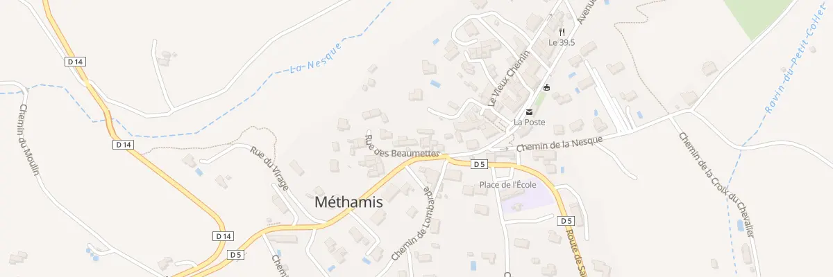 Plan du 165 Rue des Beaumettes à Méthamis