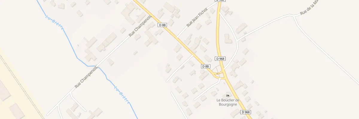 Plan du 40 Rue Maréchal de Lattre à Brazey-en-Plaine