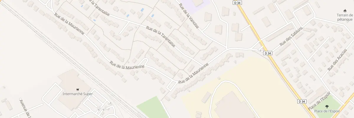 Plan du 5 Rue de la Tarentaise à Genlis
