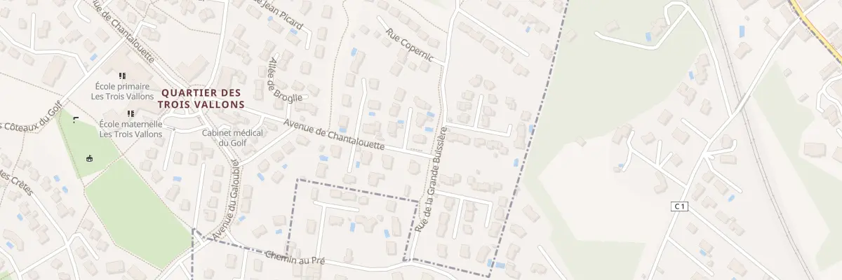 Plan du 6 Rue Marie Curie à L’Isle-d’Abeau