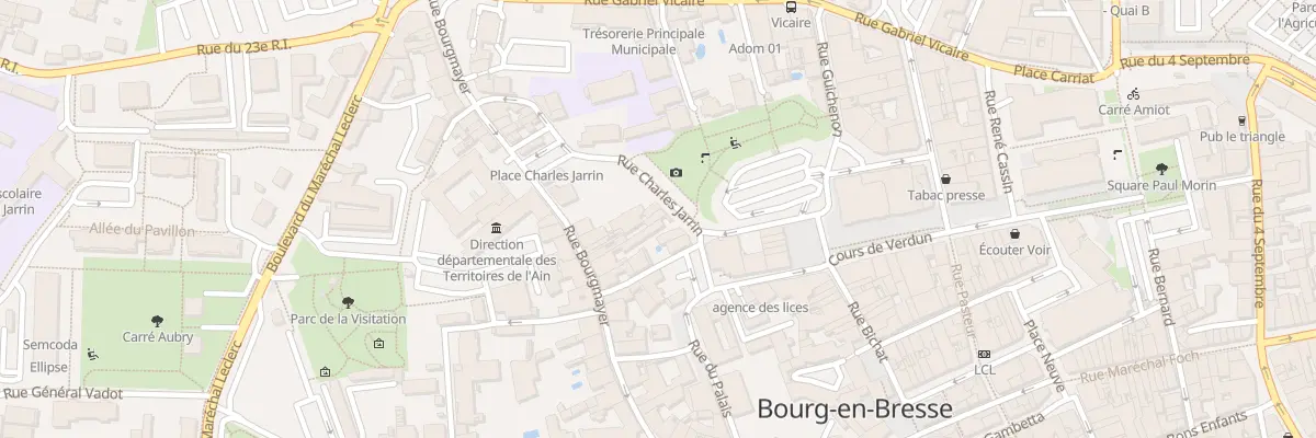 Plan du 7 Rue Charles Jarrin à Bourg-en-Bresse