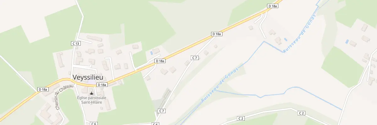 Plan du 133 Rte du Vieil Etang à Veyssilieu