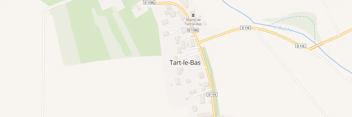 Plan du 2 Imp des Lilas à Tart-le-Bas