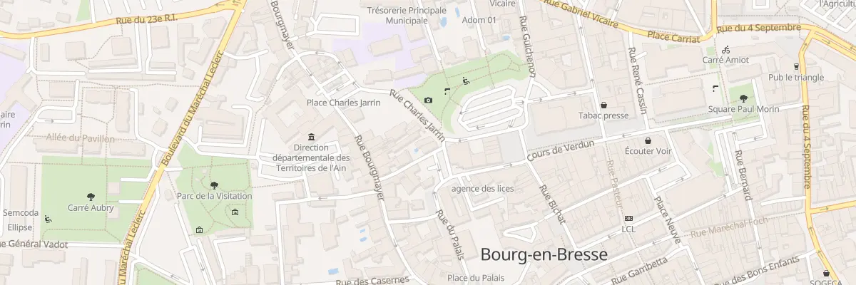 Plan du 3 Rue Charles Jarrin à Bourg-en-Bresse