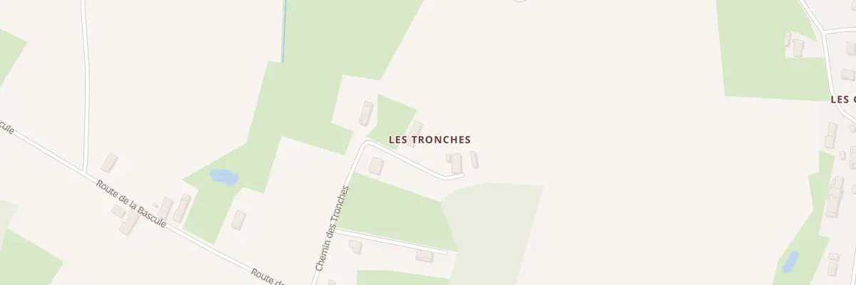 Plan du 5204 Aux Tronches à Cormoz