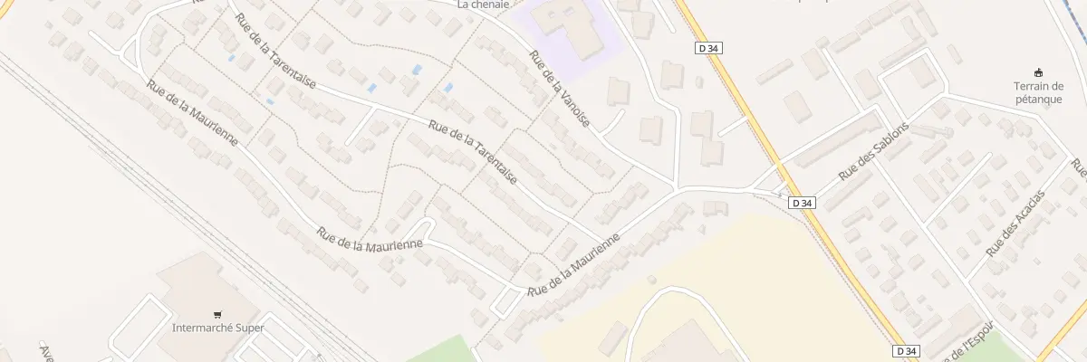 Plan du 8 Rue de la Tarentaise à Genlis