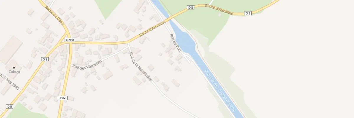 Plan du 8 Rue du Port à Brazey-en-Plaine