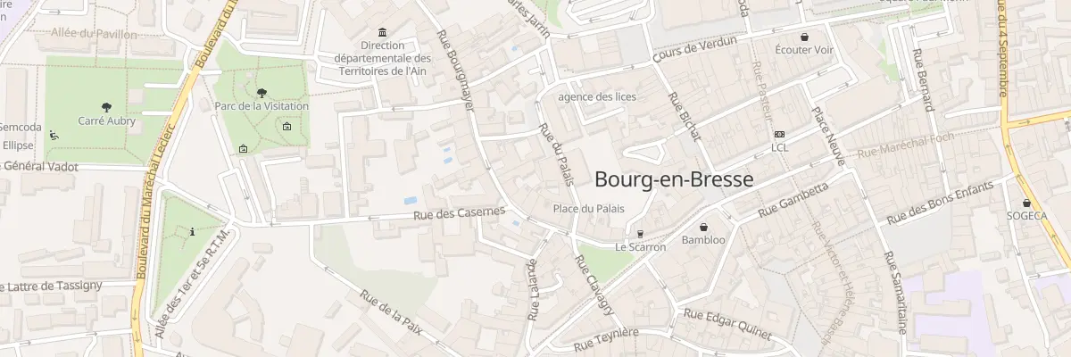 Plan du 10 Rue Bourgmayer à Bourg-en-Bresse
