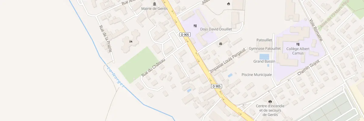 Plan du 1 Rue du Château à Genlis