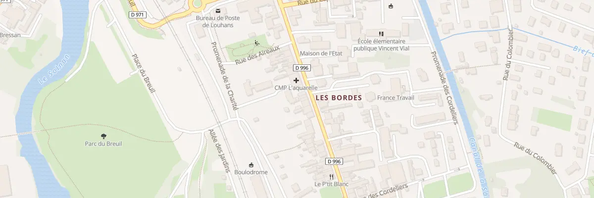 Plan du 30 Rue des Bordes à Louhans-Châteaurenaud