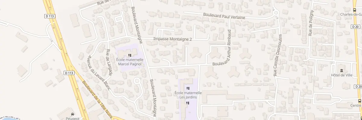 Plan du 8 Bd Denis Padovani à Rognac