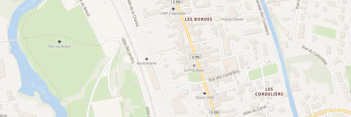Plan du 50 Rue des Bordes à Louhans-Châteaurenaud