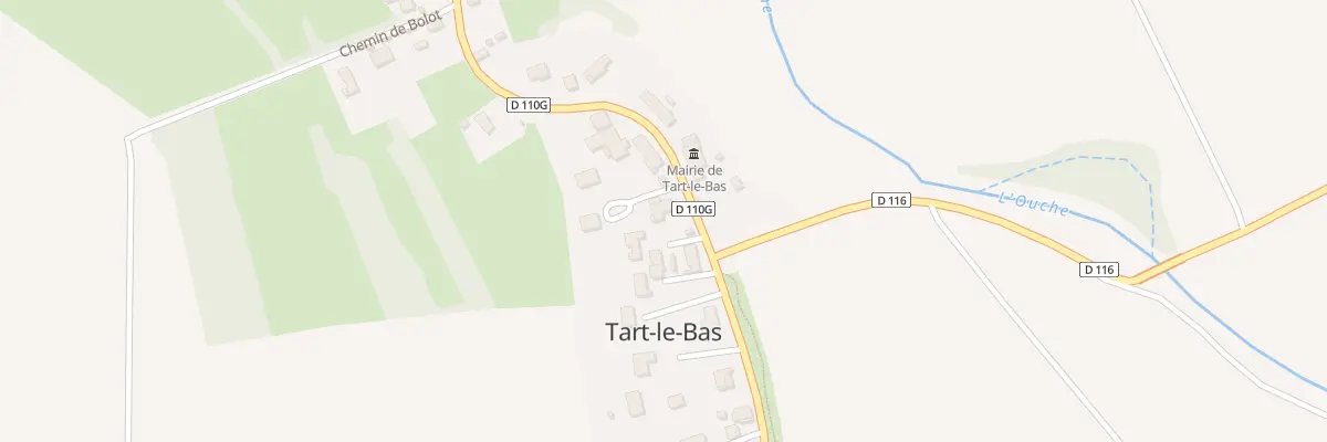 Plan du 2 Imp des Glycines à Tart-le-Bas