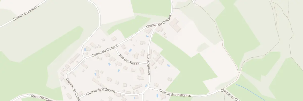 Plan du 300 Rue Villeneuve à Chozeau