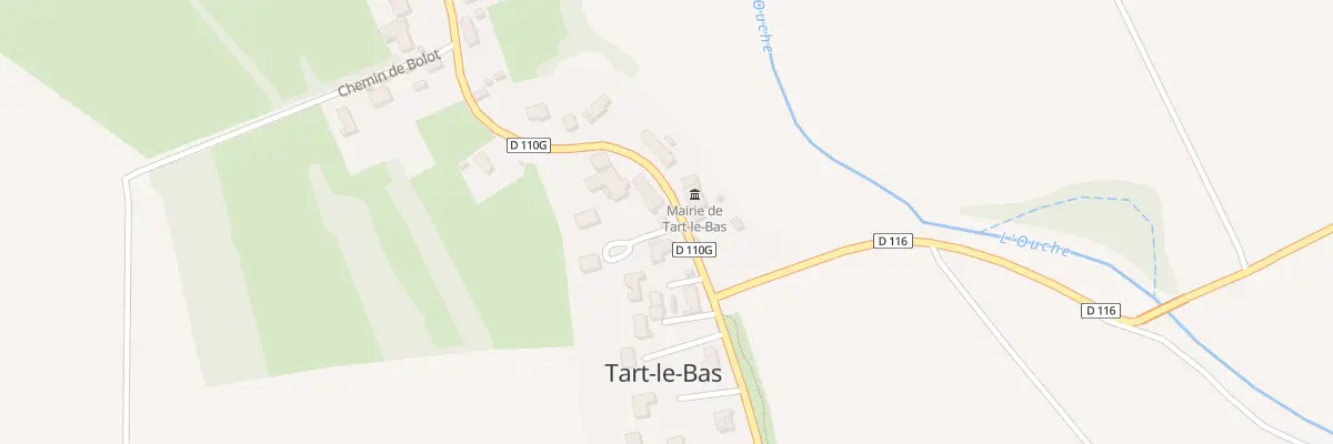 Plan du 5 Rue Grande Rue à Tart-le-Bas