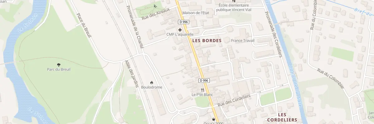 Plan du 38B Rue des Bordes à Louhans-Châteaurenaud