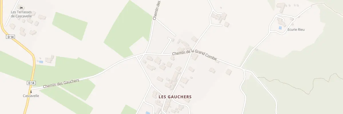 Plan du 92 Che des Gauchers à Blauvac