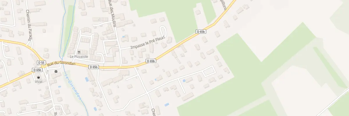 Plan du 6 Rue du Girondan à Saint-Romain-de-Jalionas