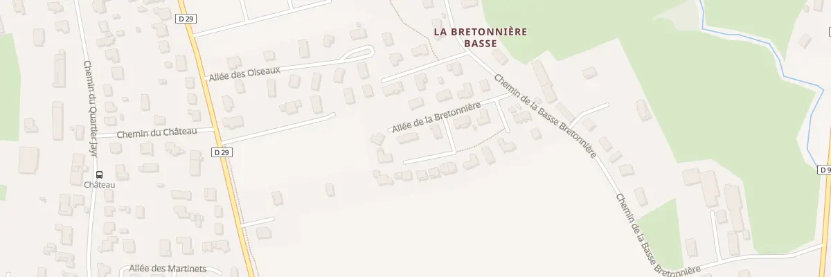 Plan du 133A All de la Bretonnière à Viriat