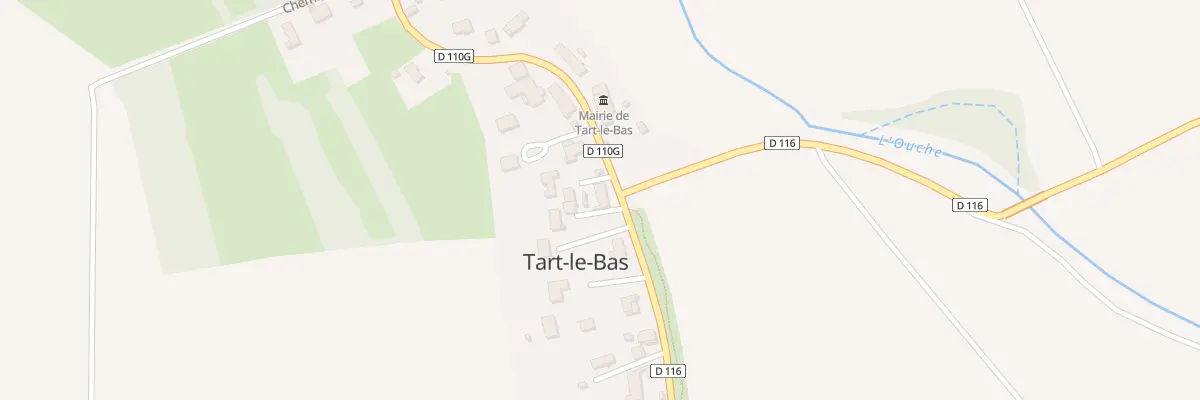 Plan du 1 Imp des Glycines à Tart-le-Bas
