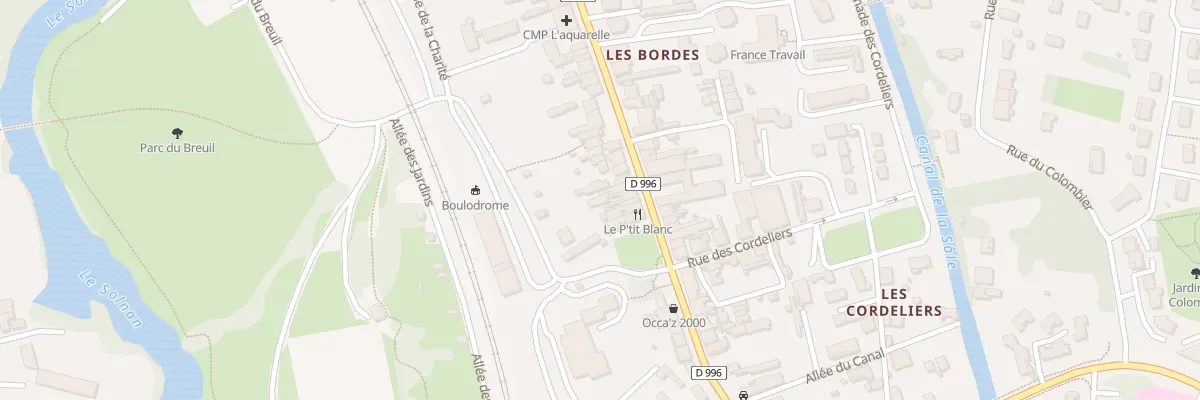 Plan du 56A Rue des Bordes à Louhans-Châteaurenaud