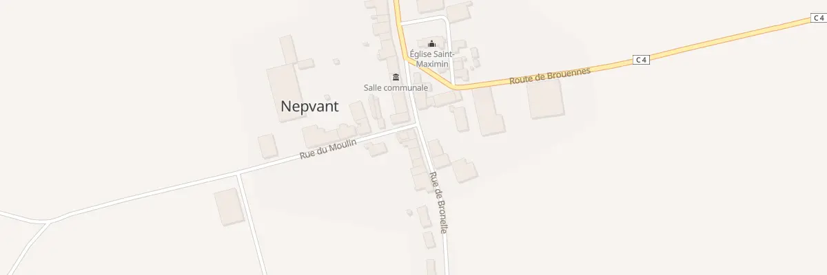 Plan du 2 Rue de Bronelle à Nepvant