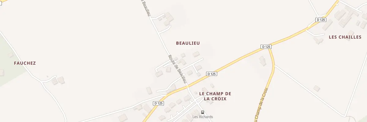 Plan du 76 Rte de Beaulieu à La Baume-d’Hostun