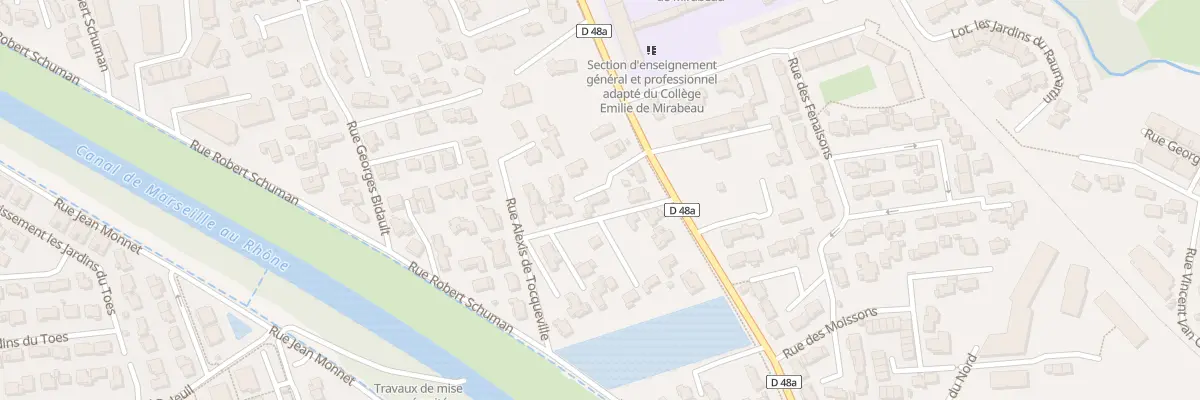 Plan du 80 Av des Combattants Afn 52 62 à Marignane