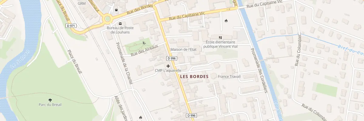 Plan du 15 Rue des Bordes à Louhans-Châteaurenaud