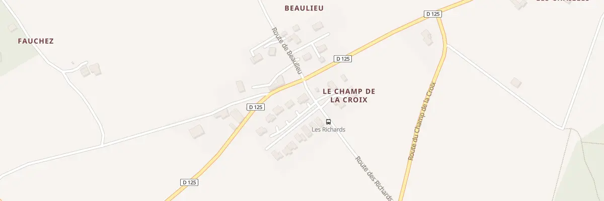 Plan du 444 Rte des Richards à La Baume-d’Hostun