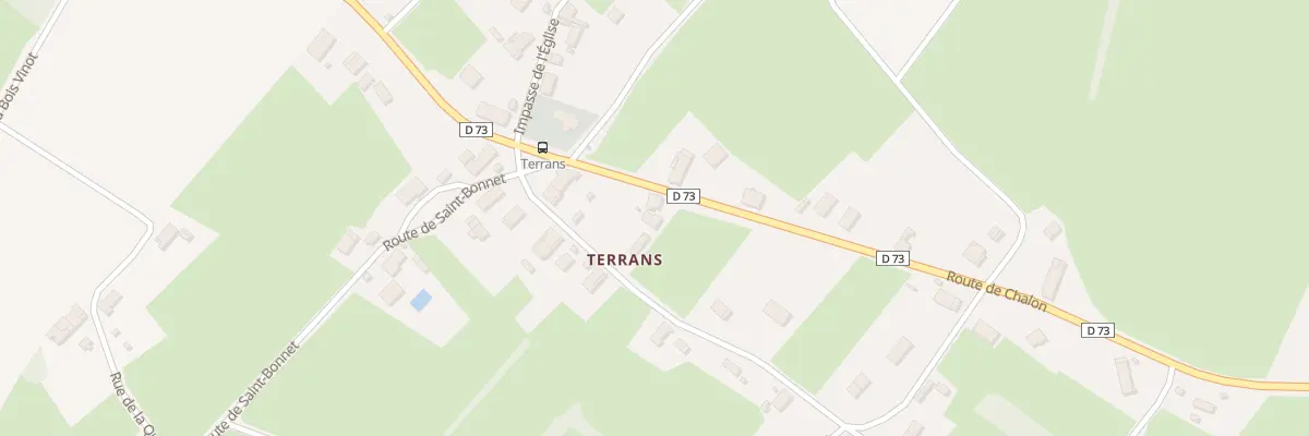 Plan du 159 Rte de Chalon à Pierre-de-Bresse