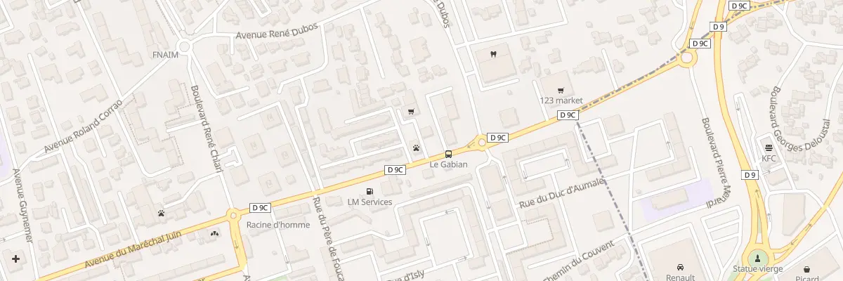 Plan du 33 Av du Marechal Juin à Marignane