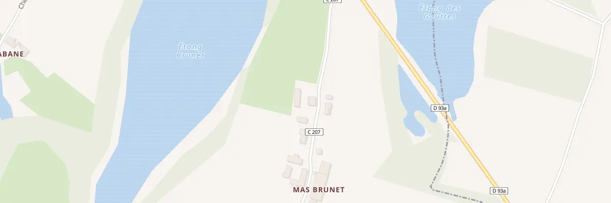 Plan du 200 Che du Mas Brunet à Châtenay
