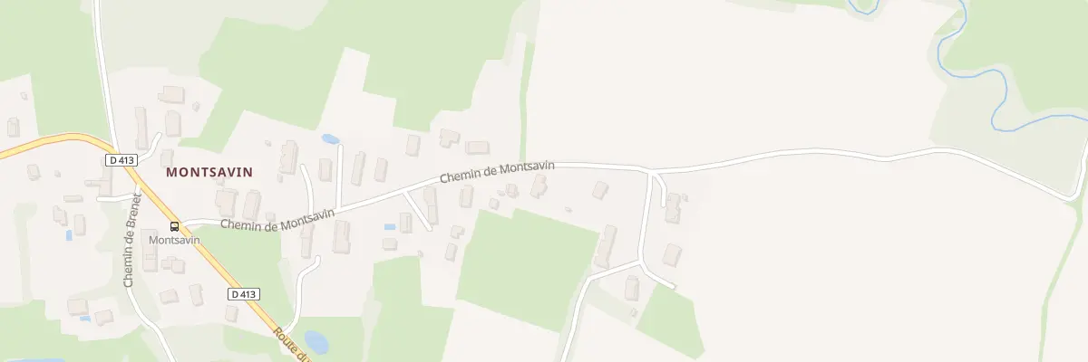 Plan du 316 Che de Montsavin à Vincelles