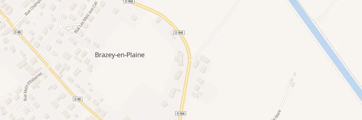 Plan du 58 Rte de Saint-jean-de-losne à Brazey-en-Plaine