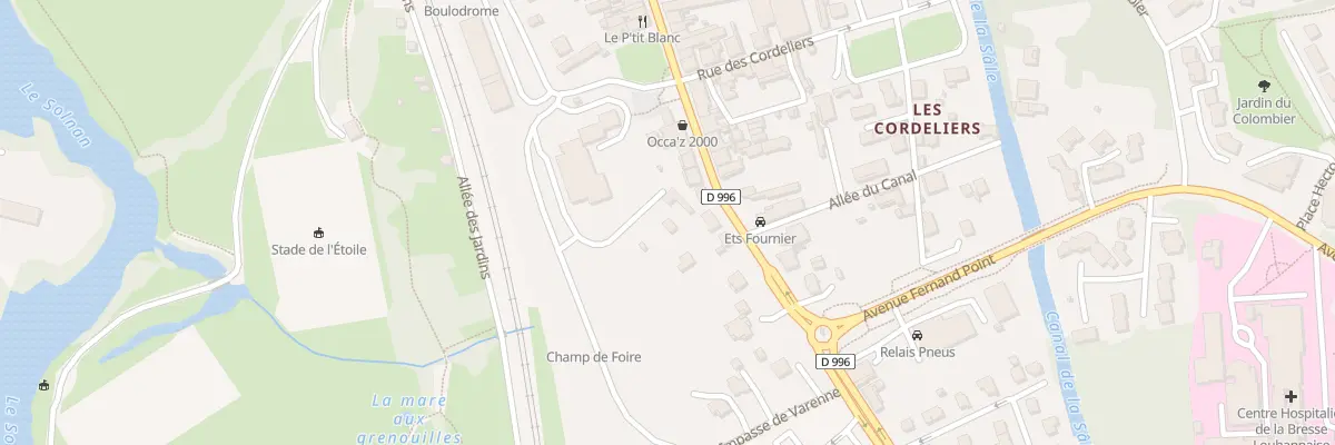 Plan du 80 Rue des Bordes à Louhans-Châteaurenaud