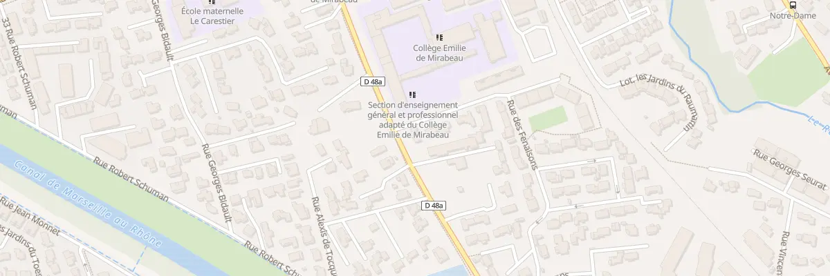 Plan du 2 Rue des Fenaisons à Marignane