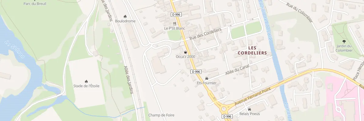 Plan du 74 Rue des Bordes à Louhans-Châteaurenaud