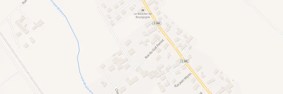 Plan du 6 Rue du Gué Pernot à Brazey-en-Plaine