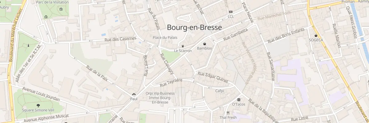 Plan du 13 Av Alsace Lorraine à Bourg-en-Bresse