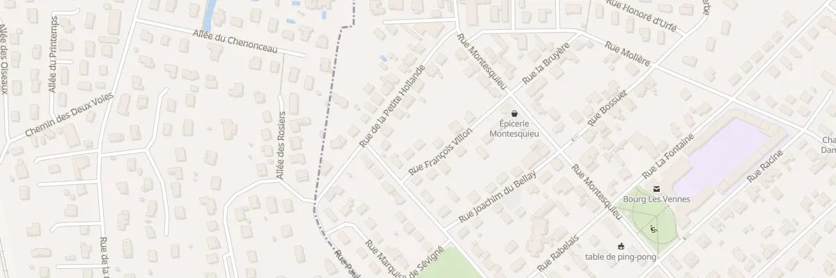 Plan du 12 Rue François Villon à Bourg-en-Bresse