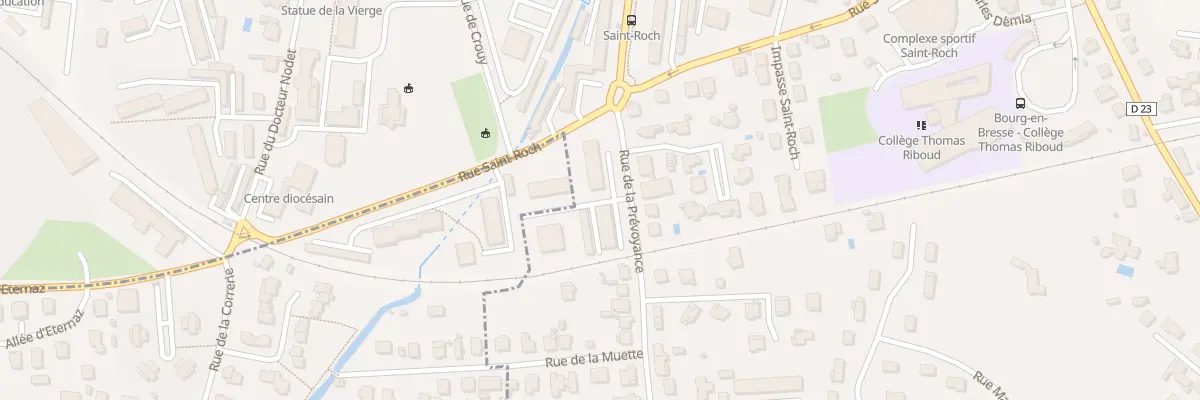 Plan du 2 Rue de la Prévoyance à Bourg-en-Bresse
