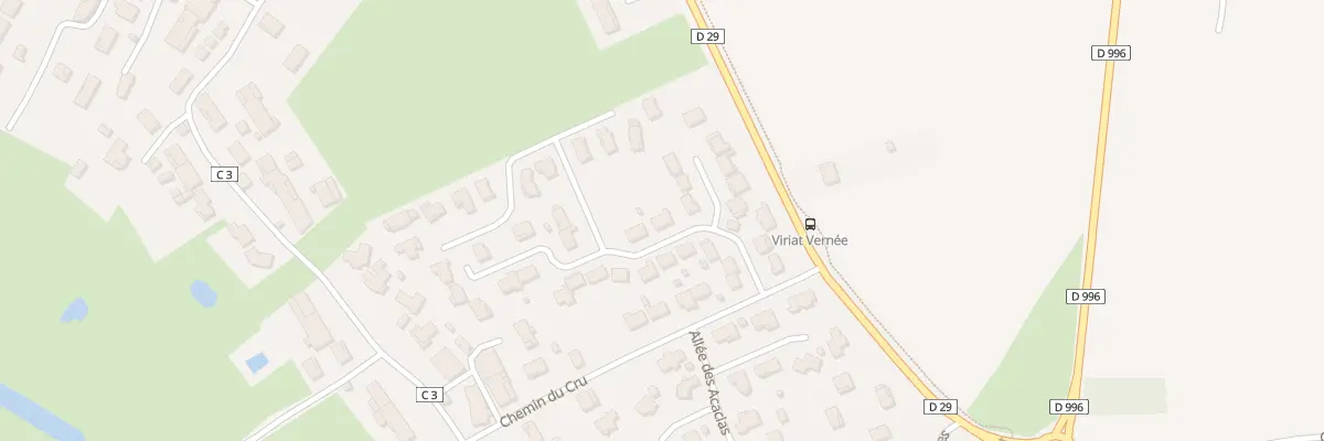 Plan du 25 Rue de la Vernee à Viriat