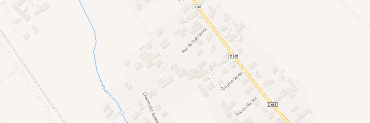 Plan du 9 Rue du Gué Pernot à Brazey-en-Plaine