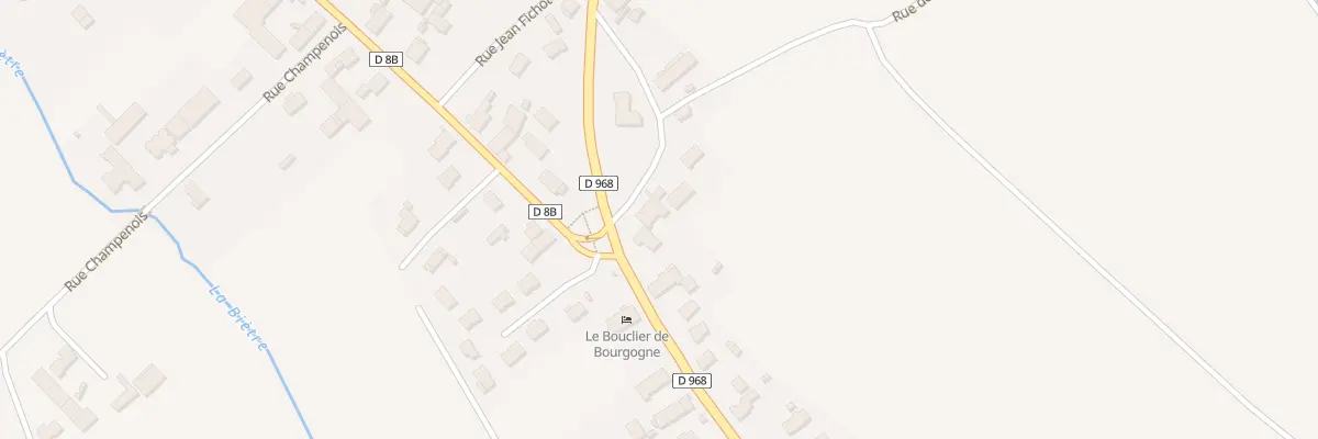 Plan du 97 Rte de Saint-jean-de-losne à Brazey-en-Plaine