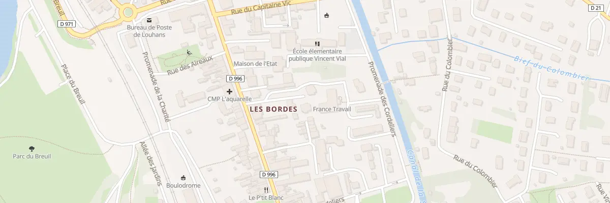 Plan du 17 Rue des Bordes à Louhans-Châteaurenaud
