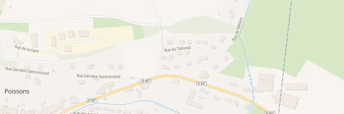 Plan du 9 Rue du Tahonet à Poissons