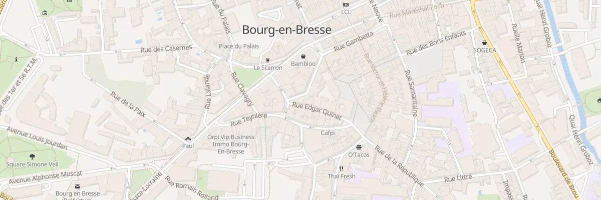 Plan du 13 Rue Thomas Riboud à Bourg-en-Bresse