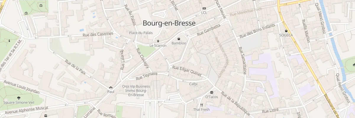 Plan du 12 Rue Thomas Riboud à Bourg-en-Bresse