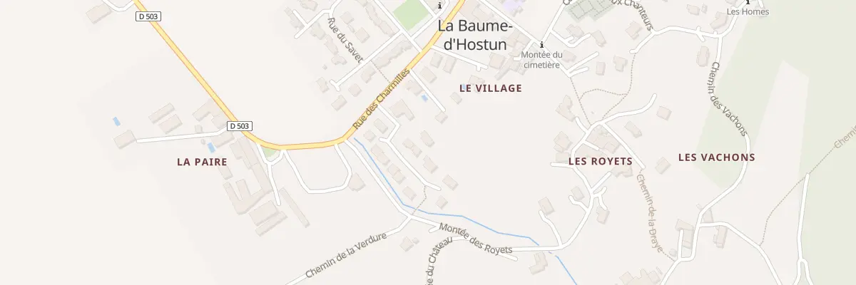 Plan du 9019 Le Village à La Baume-d’Hostun